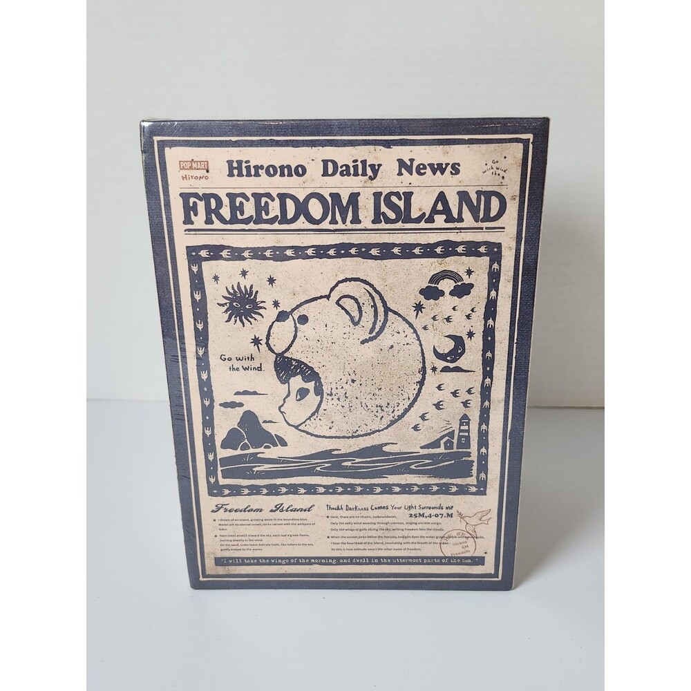 Pop Mart Hirono Freedom Island Plush Pendant Brick Lane Exclusive